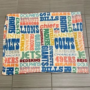 Vintage NFL Fabric Twin size fitted sheet football Super Bowl